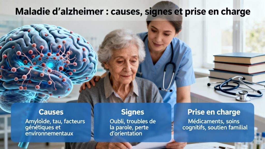 Maladie d'Alzheimer : causes, signes et prise en charge avec texte