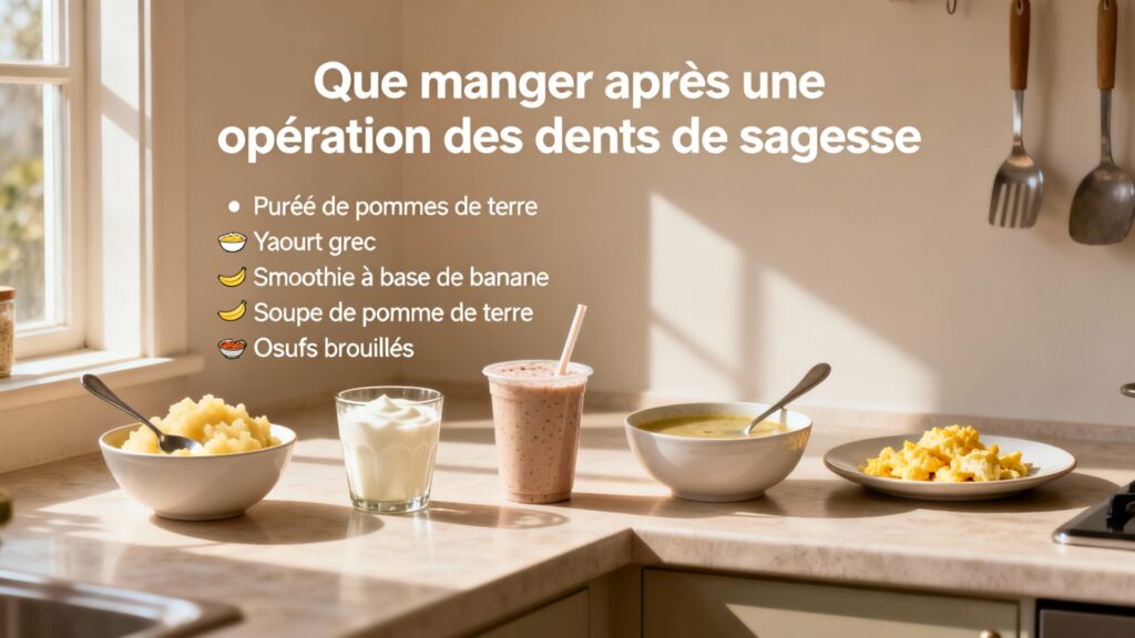 Que manger après une opération des dents de sagesse avec texte