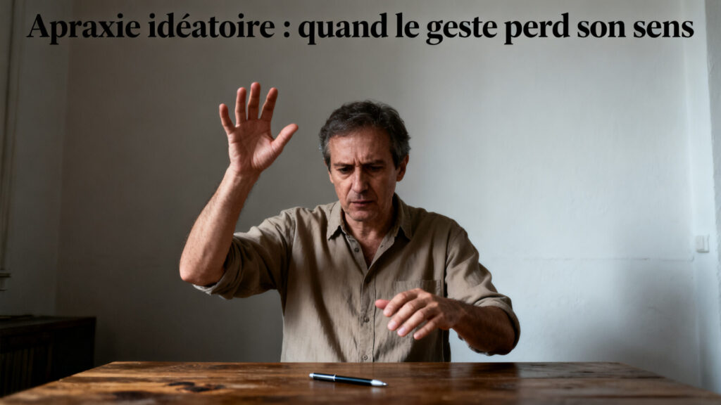 Apraxie idéatoire : quand le geste perd son sens avec texte