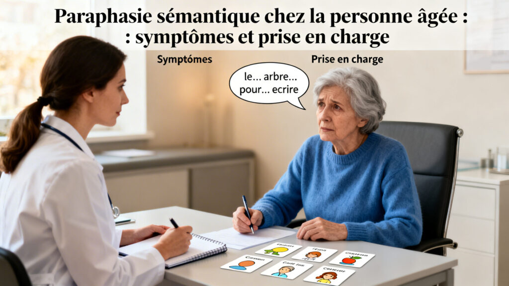 Paraphasie sémantique chez la personne âgée : symptômes et prise en charge avec texte