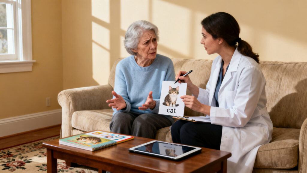 Paraphasie sémantique chez la personne âgée : symptômes et prise en charge sans aucun texte